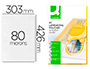 POCHETTE PLASTIFICATION Q-CONNECT  CHAUD CONOMIQUE FORMAT A3 80 MICRONS BOTE 100 UNITS