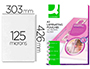 POCHETTE PLASTIFICATION Q-CONNECT  CHAUD CONOMIQUE FORMAT A3 125 MICRONS BOTE 100 UNITS