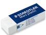 GOMME STAEDTLER MARS PLASTIC 65X23X13MM CRAYONS MINES PAPIER CALQUE FILM COLORIS BLANC