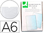 TUI PROTECTION Q-CONNECT PVC TRANSPARENT 15/100E A6 105X148MM CONTOUR SOUD EN U