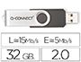 CL USB Q-CONNECT 2.0 32GB VITESSE LECTURE 18MB/S CRITURE 12MB/S CAPUCHON ROTATIF