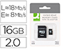 CARTE MICRO Q-CONNECT SDHC ADAPTATEUR SD CAPACIT 16GB CLASSE 4 TLPHONES PORTABLES TABLETTES