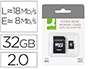 CARTE MICRO Q-CONNECT SDHC ADAPTATEUR SD CAPACIT 32GB CLASSE 4 TLPHONES PORTABLES TABLETTES