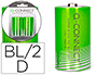 PILE Q-CONNECT CONOMIQUE CAPACIT 1.5V I.C.E. LR20 TAILLE D BLISTER 2 UNITS