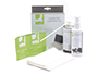 KIT NETTOYAGE Q-CONNECT ORDINATEUR FLACON 150ML HFC AIRDUSTER 10 SACHETS LINGETTES SCHES/HUMIDES