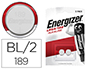 PILE ENERGIZER MINIATURE APPAREILS LECTRONIQUES I.C.E. LR54 1.5V BLISTER 2 UNITS