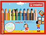 ETUI 10 CRAYONS 3 EN 1 WOODY + TC