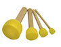 BROSSE  POCHER PINSELFABRIK SOIE RONDE 4 TAILLES ASSORTIES LOT 4 UNITS