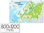 CARTE MUETTE EUROPE PHYSIQUE BOUCHUT GRANDRMY 80x120CM