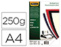 COUVERTURE FELLOWES CHROMOLUX BRISTOL GLAC 250G FORMAT A4 COLORIS BLANC PAQUET 100 UNITS