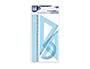 KIT JPC 4 PICES 1 RGLE 30CM 2 QUERRES 1 RAPPORTEUR INCASSABLES CONOMIQUES