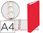 CLASSEUR EXACOMPTA 4 ANNEAUX 30MM A4 CARTE REMBORDE PVC DOS 40MM COLORIS ROUGE