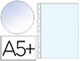 POCHETTE EXACOMPTA POLYPROPYLNE GRAIN 5/100E PERFORE FORMAT COLIER 170X220MM SACHET 10 UNITS