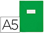 PROTGE-CAHIER ELBA STRONG LINE PVC CRISTAL 15/100E SANS PHTALATES COINS RENFORCS A5+ 170X220MM COLORIS VERT OPAQUE