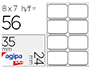 TIQUETTE ADHSIVE APLI AGIPA BUREAU 24X35MM POCHETTE 56 UNITS