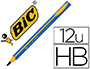 CRAYON GRAPHITE BIC D'APPRENTISSAGE CORPS TRIANGULAIRE MINE ULTRA-SOLIDE HB 4MM COLORIS BLEU
