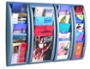PRSENTOIR PAPERFLOW QUICK FIT SYSTEM POLYSTYRNE PAISSEUR 20MM CAPACIT 200F 80G/M2 FORMAT 1/3 A4 65X18X9.5CM