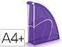 PORTE-REVUES CEP HAPPY POLYSTYRNE ANTICHOC FORMAT 240X320MM FRONT BAS 270X85X310MM COLORIS ULTRA VIOLET
