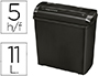 DESTRUCTEUR FELLOWES P25S 11L OCCASIONNEL STANDARD VITESSE 2.5MIN A4 COUPE DROITE 7MM 11L 286X153X299MM 1.63KG