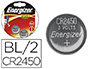 PILE ENERGIZER MINIATURE APPAREILS LECTRONIQUES I.C.E. CR2450 3V BLISTER 2 UNITS