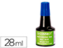 ENCRE  TAMPONS Q-CONNECT POUR FEUTRE OU MOUSSE COLORIS BLEU FLACON 28ML