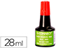 ENCRE  TAMPONS Q-CONNECT POUR FEUTRE OU MOUSSE COLORIS ROUGE FLACON 28ML