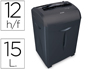 DESTRUCTEUR Q-CONNECT Q12CC AUTOMATIQUE COUPE CROISE 5.6X55MM CAPACIT 12F DTRUIT TROMBONES 15L 317X226X515MM 7.3KG