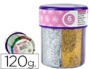 PAILLETTE FANTAISIE LIDERPAPEL COLORIS ASSORTIS MTALLISS POT 120G