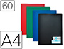 PROTGE-DOCUMENTS ELBA MEMPHIS POLYPROPYLNE COUVERTURE SEMI-RIGIDE 60 POCHETTES 120 VUES A4 210X297MM ASSORTIS STANDARD