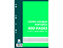 COPIES DOUBLES CAMBRIDGE PERFOREES A4 400 PAGES 70 G   SEYES