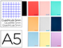 CAHIER SPIRALE LIDERPAPEL A5 MICRO WONDER 80 PAGES 90G     5X5MM 4 TROUS 5 BANDES        COLORIS ASSORTIS