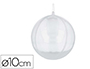 BOULE A DECORER INSSPIRO PLASTIQUE DEMONTABLE DIAMETRE 10CM COLORIS TRANSPARENT