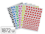 GOMMETTE O'COLOR REPOSITIONNABLE TEMPORAIREMENT FORME TRIANGLE COLORIS ASSORTIS POCHETTE  18 PLANCHES 1872 UNITES