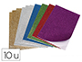FEUILLE MOUSSE O'COLOR CAOUTCHOUC ADHESIVE PAILLETEE 20X30CM 6 COLORIS ASSORTIS    POCHETTE 10 UNITES