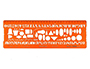BILLOGRAPHE MINERVA N54 TRACE MANU GUIDE PLASTIQUE    COLORIS ORANGE