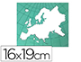 BILLOGRAPHE MINERVA N13 CARTE D'EUROPE PLASTIQUE      16X19CM PLASTIQUE COLORIS VERT