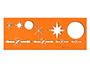 BILLOGRAPHE MINERVA N24 TRACE NORD ET ROSACES         PLASTIQUE COLORIS ORANGE