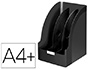 PORTE-REVUES LEITZ JUMBO MAXI POLYSTYRNE FORMAT 240X320MM 3 COMPARTIMENTS AMOVIBLES 65MM DOS 210MM 320X250X210MM NOIR