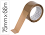RUBAN ADHESIF Q-CONNECT POLYPROPYLENE 45 MICRONS      66MX75MM POUR EMBALLAGE       COLORIS HAVANE