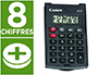 CALCULATRICE CANON POCHE AS-8 8 CHIFFRES COUVERCLE RABATTABLE DE PROTECTION