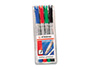 STYLO-FEUTRE STABILO OHP PEN PERMANENT POINTE MOYENNE 1MM ENCRE INDLBILE MULTI-SUPPORTS AGRAFE COLORIS ROUGE
