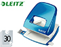PERFORATEUR LEITZ MTAL CAPACIT PERFORATION 30F 2 TROUS COLORIS BLEU 107X100X137MM
