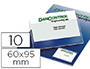 PORTE-CARTES DE VISITE TARIFOLD 3L ADHSIF 60x95MM OUVERTURE PETIT CT POCHETTE DE 10U
