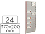 PORTE-BADGE PAPERFLOW MURAL 24 CASES 375X199X25MM COLORIS GRIS