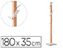 PORTE-MANTEAUX PAPERFLOW EASYCLOTH AVEC BASE 8 PATRES POLYSTYRNE ACIER CHROM HAUTEUR 180CM + PORTE PARAPLUIES BLANC