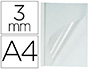 COUVERTURE FELLOWES THERMORELIEUR PR-ENCOLLE DESSUS PVC DESSOUS CARTON BLANC 9/32F PAISSEUR 3MM A4 BOTE 100F