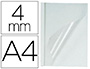 COUVERTURE FELLOWES THERMORELIEUR PR-ENCOLLE DESSUS PVC DESSOUS CARTON BLANC 33/44F PAISSEUR 4MM A4 BOTE 100F