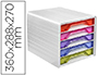 MODULE CLASSEMENT CEP SMOOVE 5 TIROIRS INTERCHANGEABLES 360X288X270MM COLORIS BOLD