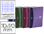 CARNET SPIRALE OXFORD URBAN MIX COUVERTURE PP RELIURE INTGRALE 11X17CM 180 PAGES 90G 5X5MM COLORIS ASSORTIS