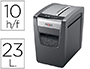 DESTRUCTEUR REXEL MOMENTUM X410-SL COUPE CROISE 4X30MM MINCE SILENCIEUX 10F CORBEILLE 23L 225X370X375MM 6.5KG